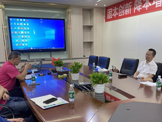 协会会长陈寿走进理事单位“深圳市三浦天然化妆品有限公司” 共商产业升级新思路